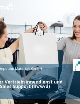 Mitarbeiter Vertriebsinnendienst und Technical Sales Support (m/w/d) - Freiberg