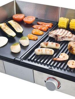 SOLIS OF SWITZERLAND Tischgrill Deli Grill (Typ 7951), 2200 W, Elektrogrill mit abnehmbaren Grillplatten