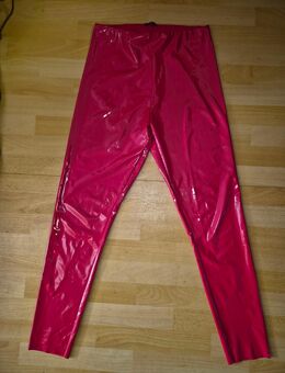 Lack Lackhose Rot Lackleggins unisex Spigelglanz Gr.M/L - Löwenberger Land