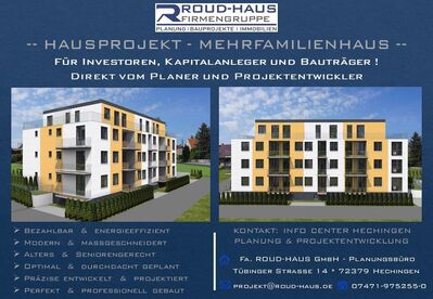 + EXKLUSIVES MEHRFAMILIENHAUS-PROJEKT! +