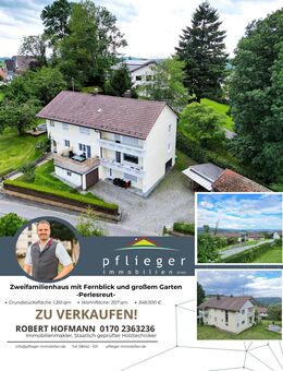 Zweifamilienhaus mit Fernblick und großem Garten - Perlesreut