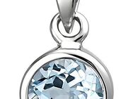 JOBO Kettenanhänger Anhänger mit Blautopas, 925 Silber