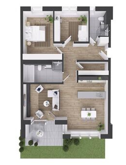 TENGEN Modern - Schick - Energiebewusst Wohnen auf ca. 96 qm mit Gartenanteil Terrasse - Garten - Garage - Tengen