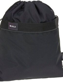 LÄSSIG Turnbeutel Bold, black, aus recyceltem Material