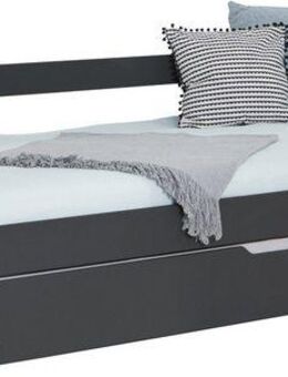 Ticaa Funktionsbett Melinda, Daybett, Jugendbett, 2 Schlafplätze, Schublade auf Rollen, FSC®-zertifizierte Kiefer, 2 Rollroste, Massivholz