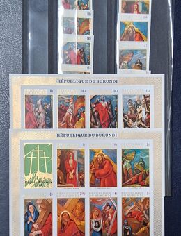 Briefmarken Burundi 1970 Ostern/Gemälde/Religion - Görlitz