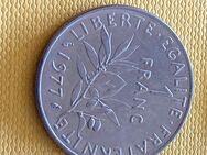 Münze Münzen Umlaufmünze Frankreich 1 Franc 1977 - Alzey