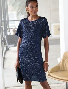 LASCANA Paillettenkleid, festlich, Glitzerkleid mit kurzen Ärmeln