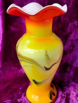 Original Vintage Glasvase - im typischen Design - Niederfischbach