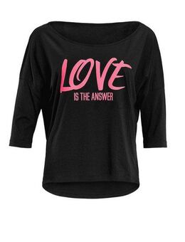 Winshape 3/4-Arm-Shirt MCS001 ultra leicht mit Neon pinkem Glitzer-Aufdruck