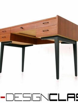 wie neu! WK Möbel Georg Satink Vintage Teak Schreibtisch Mid Century, 1a restauriert! - Hamminkeln Zentrum