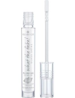 Essence Lip-Booster what the fake! GLASS SHINE PLUMPING LIP FILLER, 3-tlg., Sorgt für volle Lippen, prickelnde Textur, pflegende Inhaltsstoffe.