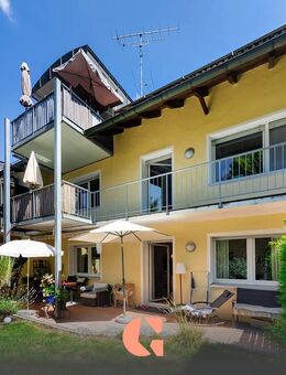 Erste Etage mit eigenem Garten, Garage und Hobbyraum - München