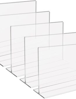 HMF 5x Acryl Tischaufsteller gerade DIN A5 Querformat #46924-5 - Birkenfeld (Baden-Württemberg)