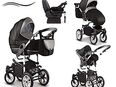 17 teiliges Qualitäts-Kinderwagenset - Reisesystem 4 in 1 "COSMO" in 72336
