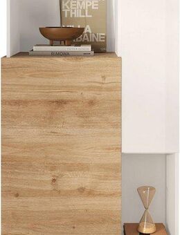 INOSIGN Highboard Monaco Höhe 154 cm, Stauraumschrank mit 2 Türen (4 Fächer) und 2 offen, Hohe, schmale Kommode – sanftes Schließen, edles Design, viel Platz