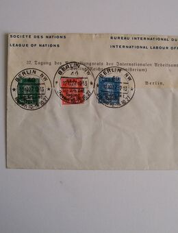 Briefmarken, Deutsches Reich 407-409, IAA, aufUmschlag, S-Stempel - Erftstadt