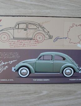 VOLKSWAGEN BEETLE –KÄFER von 1938 - Blechschild (20x30cm) - Leverkusen
