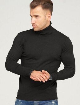behype Rollkragenpullover TIBERIUS im modischen Slim Fit-Schnitt