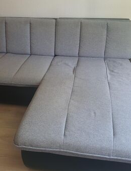 Sofa mit Schlaffunktion, Stoff, Grau - Oberkochen