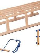 COLINT Davoser Schlitten Davos 110 mit Kunststofflehne und Leine (Set, 3-tlg) in 00000