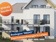 Neubauprojekt MEDIO - KfW-förderfähig. Helle 4-Zimmerwohnung mit Balkon in Langen - Langen (Hessen)
