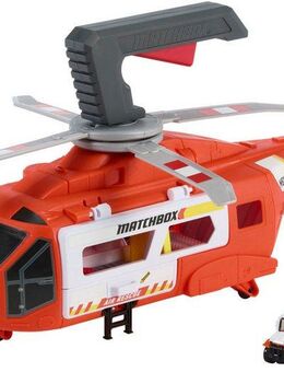 MATCHBOX Spielzeug-Hubschrauber Action Drivers Rettungshubschrauber, mit Die-Cast-Spielzeugrettungswagen