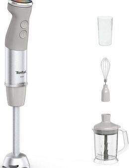 Tefal Stabmixer HB67MB Quickchef+ 3-in-1 XL, 1000 W, Zerkleinerer/Schneebesen, 5-in-1-Aufsatz, Silence-Modus