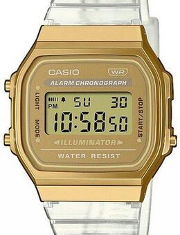 CASIO VINTAGE Chronograph A168XESG-9AEF, Quarzuhr, Armbanduhr,Damenuhr, Herrenuhr, Digitaluhr, Resinarmband