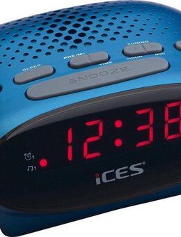 Lenco Radiowecker ICR-210 FM-Uhrenradio mit 2 Weckzeiten und Schlummerfunktion