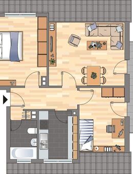 Demnächst frei! 3-Zimmer-Wohnung in Weisenheim am Sand - Weisenheim (Sand)