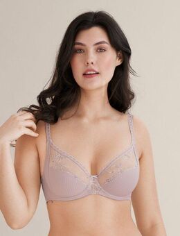 Conturelle Bügel-BH Mille Fleurs Dekorativer Außenträger in High-Apex-Optik ist längenverstellbar