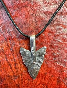 Auffällig grob geschmiedete Pfeilspitze als Anhänger 925 Silber ! - Köln