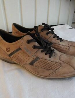 Bugatti Leder Herren Schuhe Sneaker Gr. 45 Schnürer beige 19,- - Flensburg