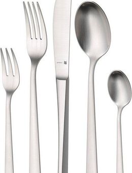 WMF Besteck-Set Corvo (66-tlg), 12 Personen, Cromargan® Edelstahl Rostfrei, mattiert, kratzbeständig, ergonomisch, spülmaschinenfest