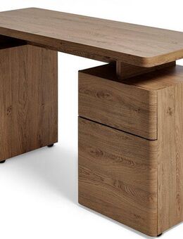 Jahnke Schreibtisch CU-LIBRE 140 (1-St), Platzsparender Arbeitsplatz, mit 1 Schublade und 2 Türen, 135 cm