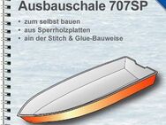 Bootsbauplan für eine Holz Motorboot Ausbauschale zum Selbstbau, Länge 707 cm, Anglerboot, Ruderboot - Berlin