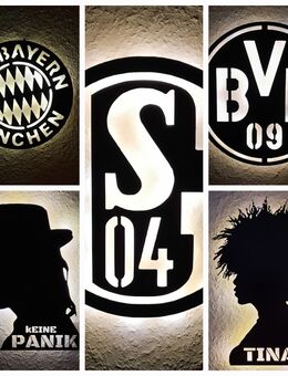 Fußball Deko Lampe Schalke, Bayern und Dortmund - Hannover Herrenhausen-Stöcken