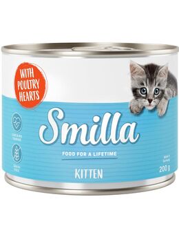 Sparpaket Smilla Kitten 24 x 200 g - Geflügelherzen