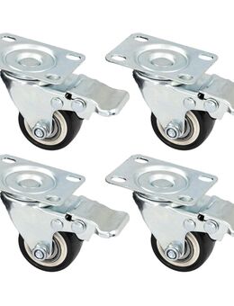 HMF Schwerlastrollen mit Bremse aus Polyurethan 4 Stück #6710-38 - Birkenfeld (Baden-Württemberg)