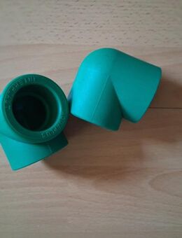 2 x Winkel 40mm für Kunststoff PPR Schweiß Rohr Grün - Meerbusch