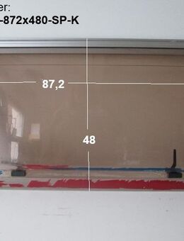 Original Wohnwagenfenster ca 87,2 x 48 Roxite 80 D401 (ca BJ 1990-2000) - neue Lagerware mit starken Kleber-Resten - Sonderpreis - Schotten Zentrum
