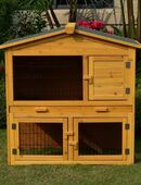 Kaninchenstall NEU Kleintierstall Hasenstall B100 H102cm in 33397