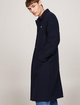 Tommy Jeans Langmantel TJM WOOL COAT mit halbgespreizten Kragen