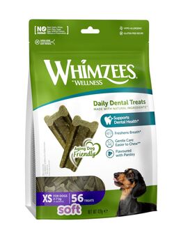 Whimzees by Wellness Soft Snacks zum Sonderpreis! - Größe XS: für sehr kleine Hunde (2-7 kg, 56 Stück)