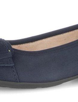 Gabor FLORENZ Ballerina, Blockabsatz, Businessschuh, Komfortschuh mit Elastikeinfass, Weite G