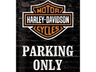 Tolles Harley-Davidson Blechschild Parking Only Motorrad Biker 30x40 cm - 3130 - Berlin