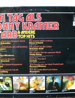 Am Tag als Conny Kramer starb&andere Top Hits-Vinyl-LP,Fontana Special,Various,1972,Rar ! - Linnich