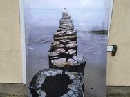 Foto auf Leinwand Buhne Möwen Strand - Kühlungsborn