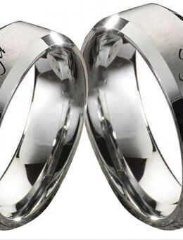 Partnerringe Wolframringe PW127 mit Außengravur - Aholming